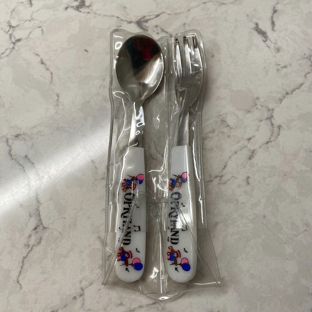 Opryland Silver White Stainless‎ Steel Spoon Fork Kitchen Dinnerware Collectible